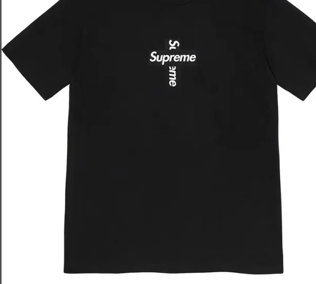 CROSS White BOX XL Short LOGO T-shirt L Black S M sleeved 0510